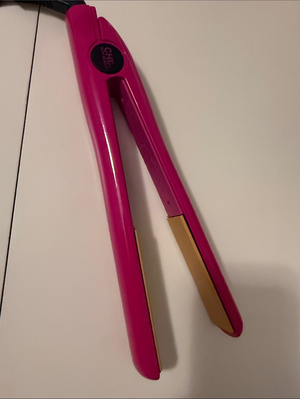 CHI Pink Ceramic Hair Straightener like new